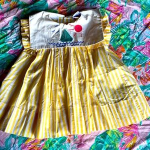 Becki Sail Boat Striped Baby Girl Dress